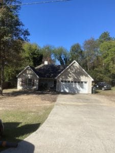 tree in front of house removed