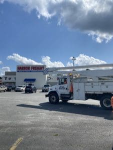 Commercial job at harbor freight